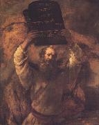 REMBRANDT Harmenszoon van Rijn Moses Breading the Tablets (mk33) USA oil painting reproduction